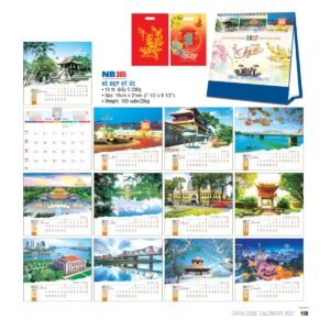 Lịch Bloc 2027 NB Mẫu NB305 (29 x 41 cm) Quà Tết Công Nhân Viên Chiết Khấu Cao in logo doanh nghiệp quà tặng Tết tại Quà Tặng Công Nhân