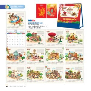 Lịch Bloc 2027 NB Mẫu NB306 (19 x 21cm) Quà Tết Công Nhân Viên Chiết Khấu Cao in logo doanh nghiệp quà tặng Tết tại Quà Tặng Công Nhân