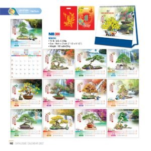 Lịch Bloc 2027 NB Mẫu NB308 (19 x 21cm) Quà Tết Công Nhân Viên Chiết Khấu Cao in logo doanh nghiệp quà tặng Tết tại Quà Tặng Công Nhân