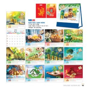 Lịch Bloc 2027 NB Mẫu NB309 (31 x 202 cm) Quà Tết Công Nhân Viên Chiết Khấu Cao in logo doanh nghiệp quà tặng Tết tại Quà Tặng Công Nhân