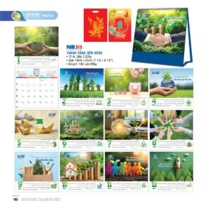 Lịch Bloc 2027 NB Mẫu NB315 (19 x 21cm) Quà Tết Công Nhân Viên Chiết Khấu Cao in logo doanh nghiệp quà tặng Tết tại Quà Tặng Công Nhân