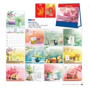 Lịch Bloc 2027 NB Mẫu NB316 (29 x 41 cm) Quà Tết Công Nhân Viên Chiết Khấu Cao in logo doanh nghiệp quà tặng Tết tại Quà Tặng Công Nhân