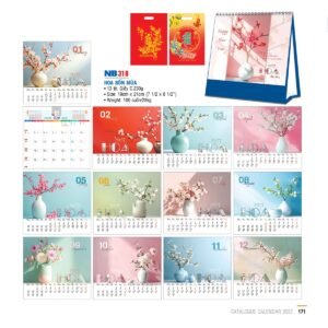 Lịch Bloc 2027 NB Mẫu NB318 (29 x 41 cm) Quà Tết Công Nhân Viên Chiết Khấu Cao in logo doanh nghiệp quà tặng Tết tại Quà Tặng Công Nhân