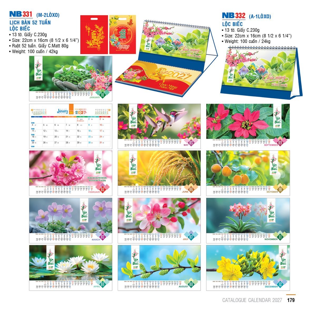 Lịch Để Bàn 2027 NB Mẫu NB331 (16 x 24 cm) Quà Tết Công Nhân Viên Chiết Khấu Cao Lịch Để Bàn 2027 NB Mẫu NB331 (16 x 24 cm) Quà Tết Công Nhân Viên Chiết Khấu Cao in logo doanh nghiệp quà tặng Tết tại Quà Tặng Công Nhân