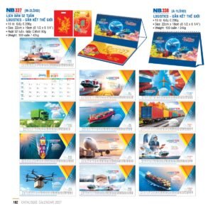 Lịch Để Bàn 2027 NB Mẫu NB337 (16 x 24 cm) Quà Tết Công Nhân Viên Chiết Khấu Cao in logo doanh nghiệp quà tặng Tết tại Quà Tặng Công Nhân