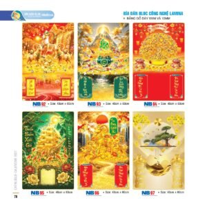 Bìa Lò Xo Dán Bloc 2027 NB Mẫu NB97 (40 x 60cm) Quà Tết Công Nhân Viên Chiết Khấu Cao in logo doanh nghiệp quà tặng Tết tại Quà Tặng Công Nhân