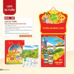 Lịch 52 Tuần 2027 NHA Mẫu NHA48 (30 x 41cm) Quà Tết Công Nhân Viên Chiết Khấu Cao in logo doanh nghiệp quà tặng Tết tại Quà Tặng Công Nhân