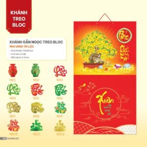 Lịch Bloc 2027 NHA Mẫu NHA70 (32 x 58cm) Quà Tết Công Nhân Viên Chiết Khấu Cao in logo doanh nghiệp quà tặng Tết tại Quà Tặng Công Nhân