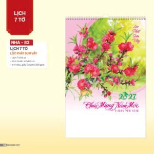 Lịch Bloc 2027 NHA Mẫu NHA82 (29 x 41 cm) Quà Tết Công Nhân Viên Chiết Khấu Cao in logo doanh nghiệp quà tặng Tết tại Quà Tặng Công Nhân