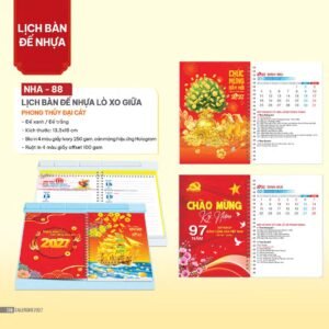 Lịch Để Bàn 2027 NHA Mẫu NHA88 (027  x  282 cm) Quà Tết Công Nhân Viên Chiết Khấu Cao in logo doanh nghiệp quà tặng Tết tại Quà Tặng Công Nhân