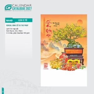 Lịch Bloc 2027 NH Mẫu NH49 (45 x 70cm) Quà Tết Công Nhân Viên Chiết Khấu Cao in logo doanh nghiệp quà tặng Tết tại Quà Tặng Công Nhân