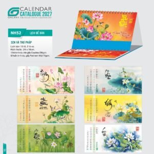 Lịch Để Bàn 2027 NH Mẫu NH5253 (24 x 16cm) Quà Tết Công Nhân Viên Chiết Khấu Cao in logo doanh nghiệp quà tặng Tết tại Quà Tặng Công Nhân