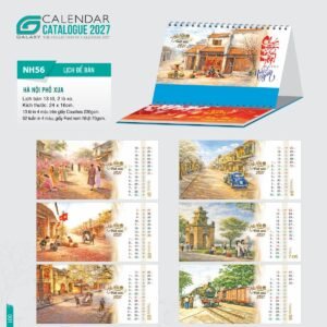 Lịch Để Bàn 2027 NH Mẫu NH5657 (24 x 16cm) Quà Tết Công Nhân Viên Chiết Khấu Cao in logo doanh nghiệp quà tặng Tết tại Quà Tặng Công Nhân