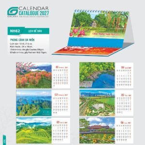 Lịch Để Bàn 2027 NH Mẫu NH6263 (24 x 16cm) Quà Tết Công Nhân Viên Chiết Khấu Cao in logo doanh nghiệp quà tặng Tết tại Quà Tặng Công Nhân