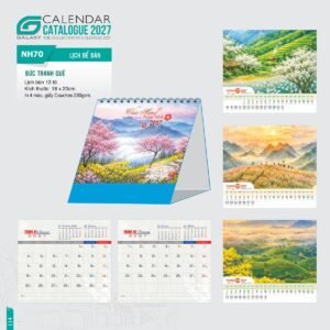 Lịch Để Bàn 2027 NH Mẫu NH70 (18 x 20cm) Quà Tết Công Nhân Viên Chiết Khấu Cao in logo doanh nghiệp quà tặng Tết tại Quà Tặng Công Nhân