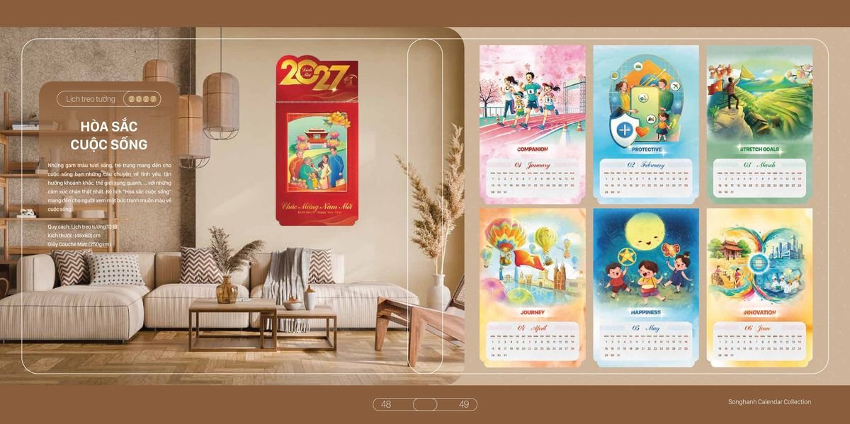 Lịch Bloc Cao Cấp SH 2027 SH19 Quà Tết Công Nhân Viên Chiết Khấu Cao