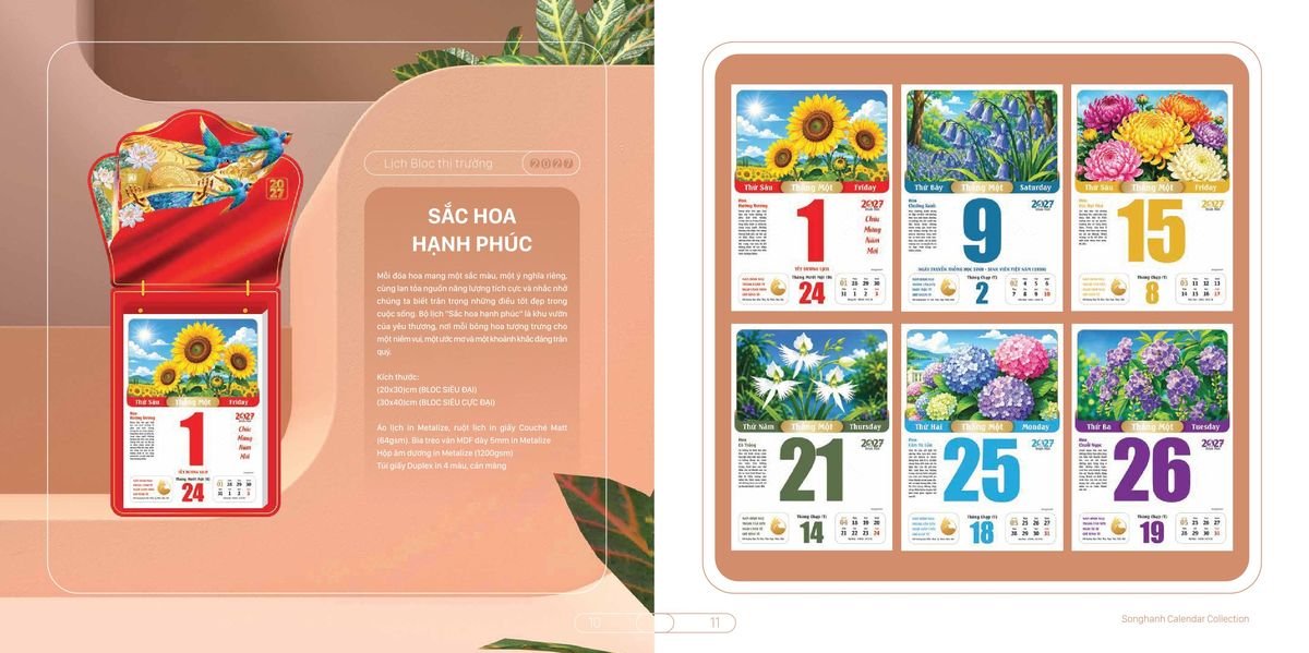 Lịch Bloc Cao Cấp SH 2027 SH44 Quà Tết Công Nhân Viên Chiết Khấu Cao Lịch Bloc Cao Cấp SH 2027 SH44 Quà Tết Công Nhân Viên Chiết Khấu Cao