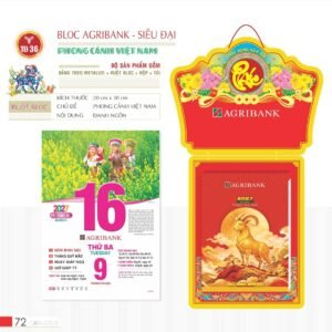 Lịch Bloc Siêu Đại 2027 TD Mẫu TD36 (20 x 30 cm) Quà Tết Công Nhân Viên Chiết Khấu Cao in logo doanh nghiệp quà tặng Tết tại Quà Tặng Công Nhân