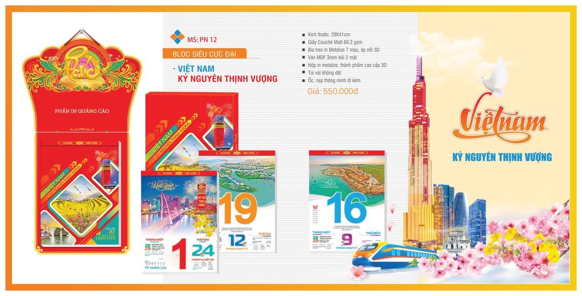 quà tết công nhân 2027 Lịch Bloc TPN 2027 TPNBLOC14 Quà Tết Công Nhân Viên Chiết Khấu Cao
