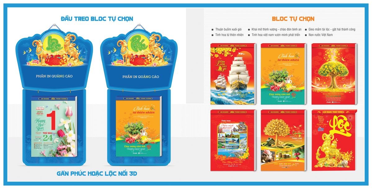 Lịch Bloc TPN 2027 TPNBLOC49 Quà Tết Công Nhân Viên Chiết Khấu Cao