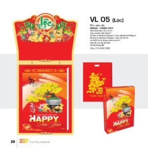 Lịch Bloc Siêu Đại 2027 VL Mẫu VL05 (20 x 30cm) Quà Tết Công Nhân Viên Chiết Khấu Cao in logo doanh nghiệp quà tặng Tết tại Quà Tặng Công Nhân