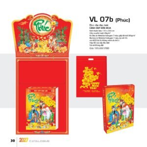 Lịch Bloc Đại Đặc Biệt 2027 VL Mẫu VL07B - Đại Cát Đại Lợi (29 x 41 cm) Quà Tết Công Nhân Viên Chiết Khấu Cao in logo doanh nghiệp quà tặng Tết tại Quà Tặng Công Nhân