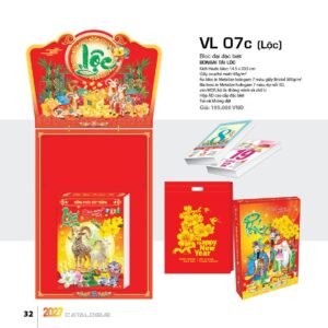 Lịch Bloc Đại Đặc Biệt 2027 VL Mẫu VL07C (29 x 41 cm) Quà Tết Công Nhân Viên Chiết Khấu Cao in logo doanh nghiệp quà tặng Tết tại Quà Tặng Công Nhân