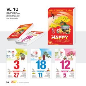 Lịch Bloc Siêu Đại 2027 VL Mẫu VL1011 (20 x 30cm) Quà Tết Công Nhân Viên Chiết Khấu Cao in logo doanh nghiệp quà tặng Tết tại Quà Tặng Công Nhân