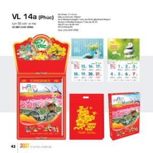 Lịch 52 Tuần 2027 VL Mẫu VL15 (31 x 42 cm) Quà Tết Công Nhân Viên Chiết Khấu Cao in logo doanh nghiệp quà tặng Tết tại Quà Tặng Công Nhân