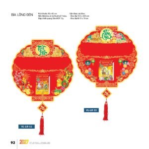 Lịch Bìa Treo 2027 VL Mẫu VLBD (40 x 60cm) Quà Tết Công Nhân Viên Chiết Khấu Cao in logo doanh nghiệp quà tặng Tết tại Quà Tặng Công Nhân