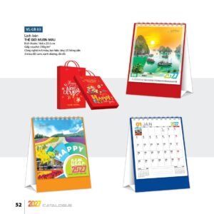 Lịch Bloc 2027 VL Mẫu VLLB03 (29 x 41 cm) Quà Tết Công Nhân Viên Chiết Khấu Cao in logo doanh nghiệp quà tặng Tết tại Quà Tặng Công Nhân