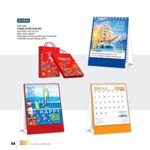 Lịch Bloc 2027 VL Mẫu VLLB06 (29 x 41 cm) Quà Tết Công Nhân Viên Chiết Khấu Cao in logo doanh nghiệp quà tặng Tết tại Quà Tặng Công Nhân