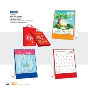 Lịch Để Bàn 2027 VL Mẫu VLLB07 (16 x 24 cm) Quà Tết Công Nhân Viên Chiết Khấu Cao in logo doanh nghiệp quà tặng Tết tại Quà Tặng Công Nhân