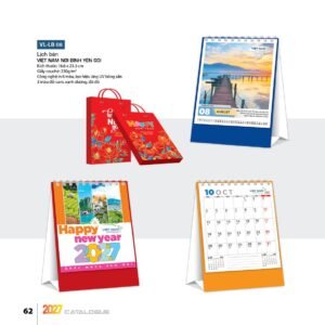 Lịch Bloc 2027 VL Mẫu VLLB08 (29 x 41 cm) Quà Tết Công Nhân Viên Chiết Khấu Cao in logo doanh nghiệp quà tặng Tết tại Quà Tặng Công Nhân