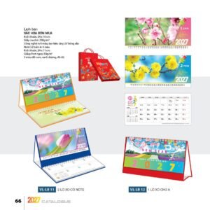 Lịch Bloc 2027 VL Mẫu VLLB11 (29 x 41 cm) Quà Tết Công Nhân Viên Chiết Khấu Cao in logo doanh nghiệp quà tặng Tết tại Quà Tặng Công Nhân