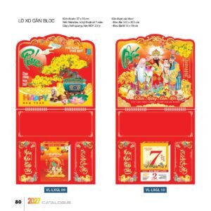 Lịch Treo Tường Lò Xo 2027 VL Mẫu VLLXG09 (37 x 70cm) Quà Tết Công Nhân Viên Chiết Khấu Cao in logo doanh nghiệp quà tặng Tết tại Quà Tặng Công Nhân