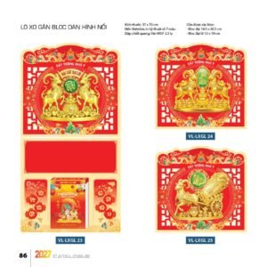 Lịch Treo Tường Lò Xo 2027 VL Mẫu VLLXG23 (37 x 70cm) Quà Tết Công Nhân Viên Chiết Khấu Cao in logo doanh nghiệp quà tặng Tết tại Quà Tặng Công Nhân