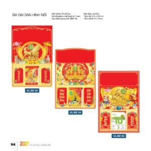 Lịch Bìa Treo 2027 VL Mẫu VLST (40 x 60cm) Quà Tết Công Nhân Viên Chiết Khấu Cao in logo doanh nghiệp quà tặng Tết tại Quà Tặng Công Nhân